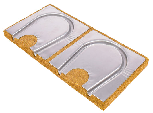 MurHeat AQUA Stroh 30, Kopfelement mit Aluminium K/AZ ALU (2 Bögen), VA=125mm