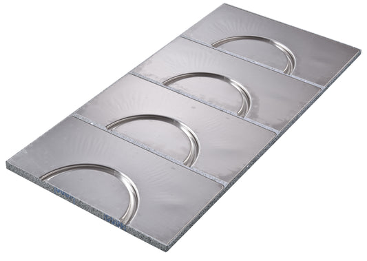 MurHeat AQUA NEO 20, Kopfelement mit Aluminium K/AZ ALU (4 Bögen), VA=250mm